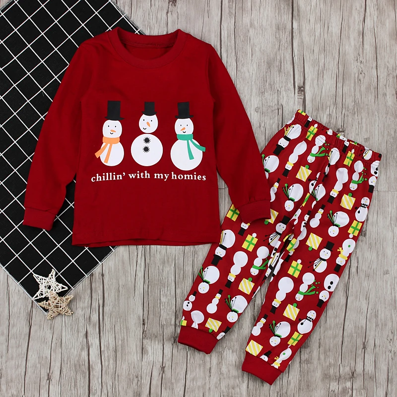 2017 New Christmas Children Pajamas Nightwear Set Baby Boy Girls Santa Snow Xmas Sleepwear Home Clothes For 2-7 Years Child
2017 New Christmas Children Pajamas Nightwear Set Baby Boy Girls Santa Snow Xmas Sleepwear Home Clothes For 2-7 Years Child
