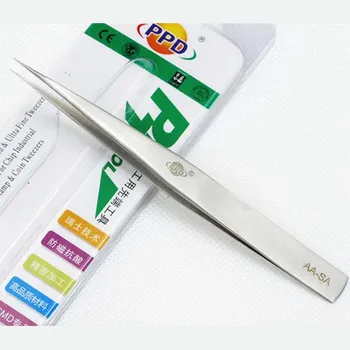 Wozniak PPD AA-SA Antimagnetic Straight Tweezer 125mm High elasticity Hard Anti-acid Precision tweezers repair tool
Wozniak PPD AA-SA Antimagnetic Straight Tweezer 125mm High elasticity Hard Anti-acid Precision tweezers repair tool