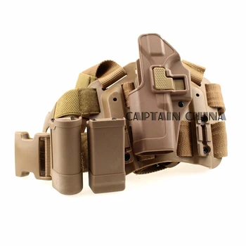 Tan color Tactical Left Hand Glock Leg Holster Paddle Thigh Pistol Gun Holster w/ Magazine Pouch for Glock 17 19 22 23 31
Tan color Tactical Left Hand Glock Leg Holster Paddle Thigh Pistol Gun Holster w/ Magazine Pouch for Glock 17 19 22 23 31