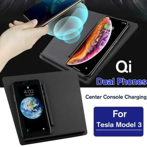 5W Qi Wireless Charger for Tesla Model 3 Dual Phone USB Port Center Console Auto for Samsung S8 S9 Plus Note 9 8 Charger Pad
5W Qi Wireless Charger for Tesla Model 3 Dual Phone USB Port Center Console Auto for Samsung S8 S9 Plus Note 9 8 Charger Pad