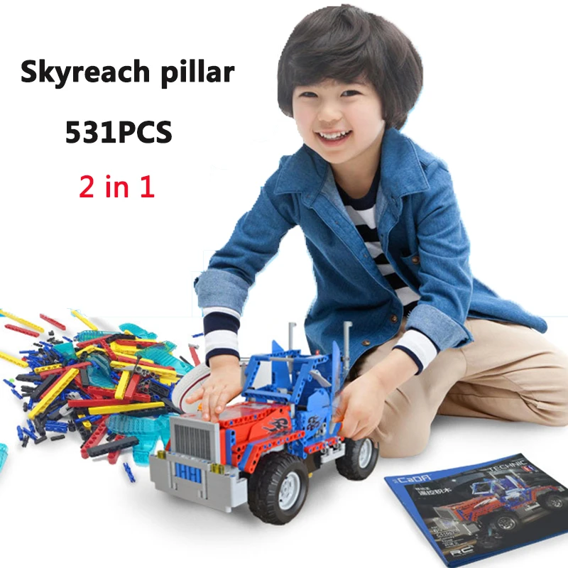 531PCS CaDA Buliding Car Blocks Car Truck Skyreach pillar C51002 Model DIY RC Building Block Toy Car Gift 2 in 1
531PCS CaDA Buliding Car Blocks Car Truck Skyreach pillar C51002 Model DIY RC Building Block Toy Car Gift 2 in 1
