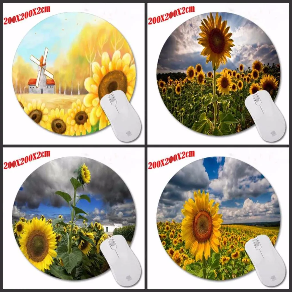 Print Beautiful Sunflowers New Design Modern Unique Desktop Pad Mousepads Computer Animation Round Mouse Mat Round Mice Pad
Print Beautiful Sunflowers New Design Modern Unique Desktop Pad Mousepads Computer Animation Round Mouse Mat Round Mice Pad