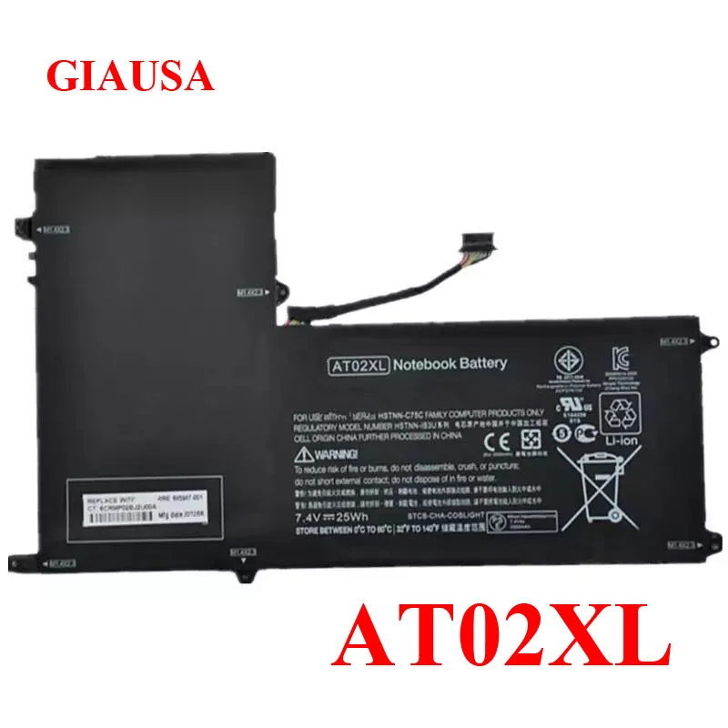 GIAUSA Genuine AT02XL battery for HP Elitepad 900 G1 Tablel HSTNN-C75C HSTNN-IB3U AT02025XL D3H85UT HSTNN-DB3U
GIAUSA Genuine AT02XL battery for HP Elitepad 900 G1 Tablel HSTNN-C75C HSTNN-IB3U AT02025XL D3H85UT HSTNN-DB3U