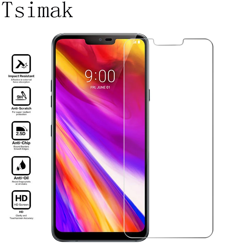 Tsimak For LG G7 Tempered Glass ThinQ Screen Protector Explosion-proof Phone Protective Film V35 | Мобильные телефоны и