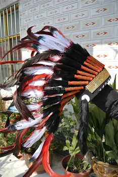 red 21inch high Feather headdress handmade feather headpiece for halloween party decor supplies
red 21inch high Feather headdress handmade feather headpiece for halloween party decor supplies