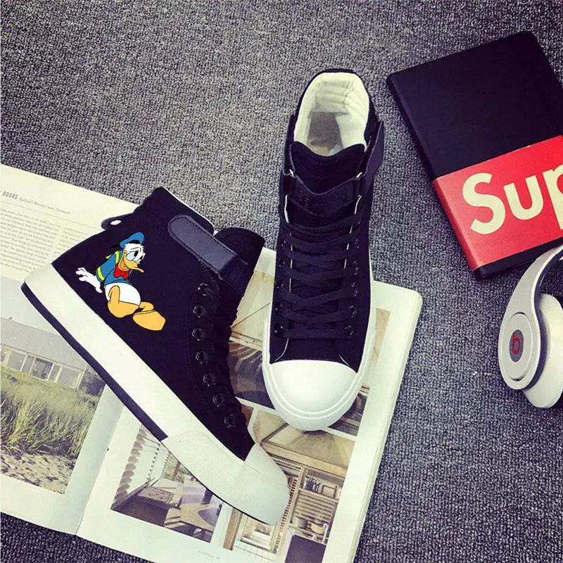 Donald Duck: Angry, Happy and Leisurely Funny Cartoon Printing High Top Canvas Uppers Sneakers College Fashion Leisure time Shoe
Donald Duck: Angry, Happy and Leisurely Funny Cartoon Printing High Top Canvas Uppers Sneakers College Fashion Leisure time Shoe