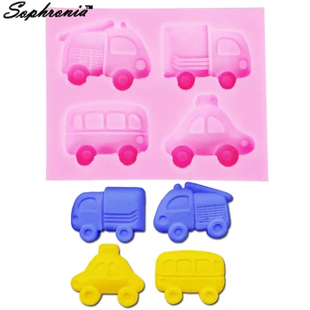 10PCS/SET F1152 Cartoon Car Cake Baking Mold Fondant Cake Tools Bus Silicone Cake Chocolate Mold Resin Clay Candle 8*6.5*1 CM
10PCS/SET F1152 Cartoon Car Cake Baking Mold Fondant Cake Tools Bus Silicone Cake Chocolate Mold Resin Clay Candle 8*6.5*1 CM