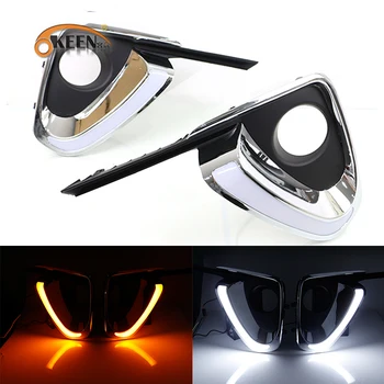 Okeen Car LED Daytime Running Lights DRL For Toyota Fortuner 2015 2016 Auto Led White+Yellow Fog Lamps With Yellow Turn Signals
Okeen Car LED Daytime Running Lights DRL For Toyota Fortuner 2015 2016 Auto Led White+Yellow Fog Lamps With Yellow Turn Signals