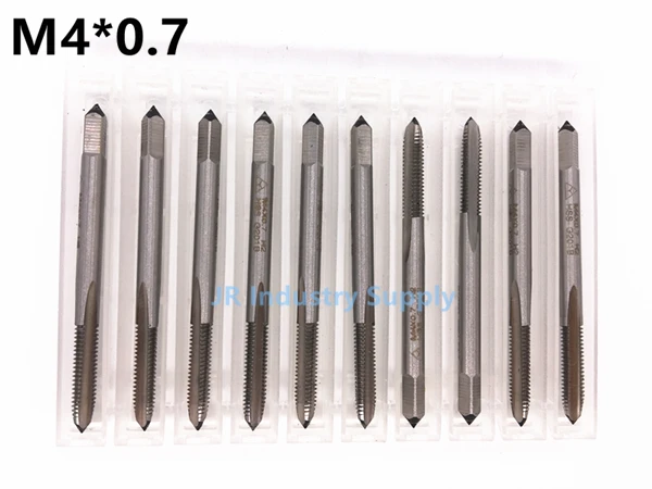 10pcs M4*0.7 Machine screw tap HSS H2 Straight Fluted Screw Thread Metric Plug Hand Tap Drill
10pcs M4*0.7 Machine screw tap HSS H2 Straight Fluted Screw Thread Metric Plug Hand Tap Drill