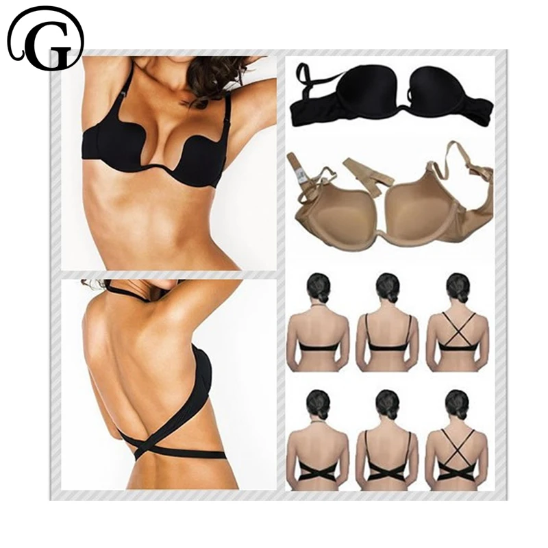 Sexy Bras PRAYGER Party Dress Bra Invisible Backless Women Extend Straps Bra Cross Push Up Underwear Low V neck Bralettes
Sexy Bras PRAYGER Party Dress Bra Invisible Backless Women Extend Straps Bra Cross Push Up Underwear Low V neck Bralettes