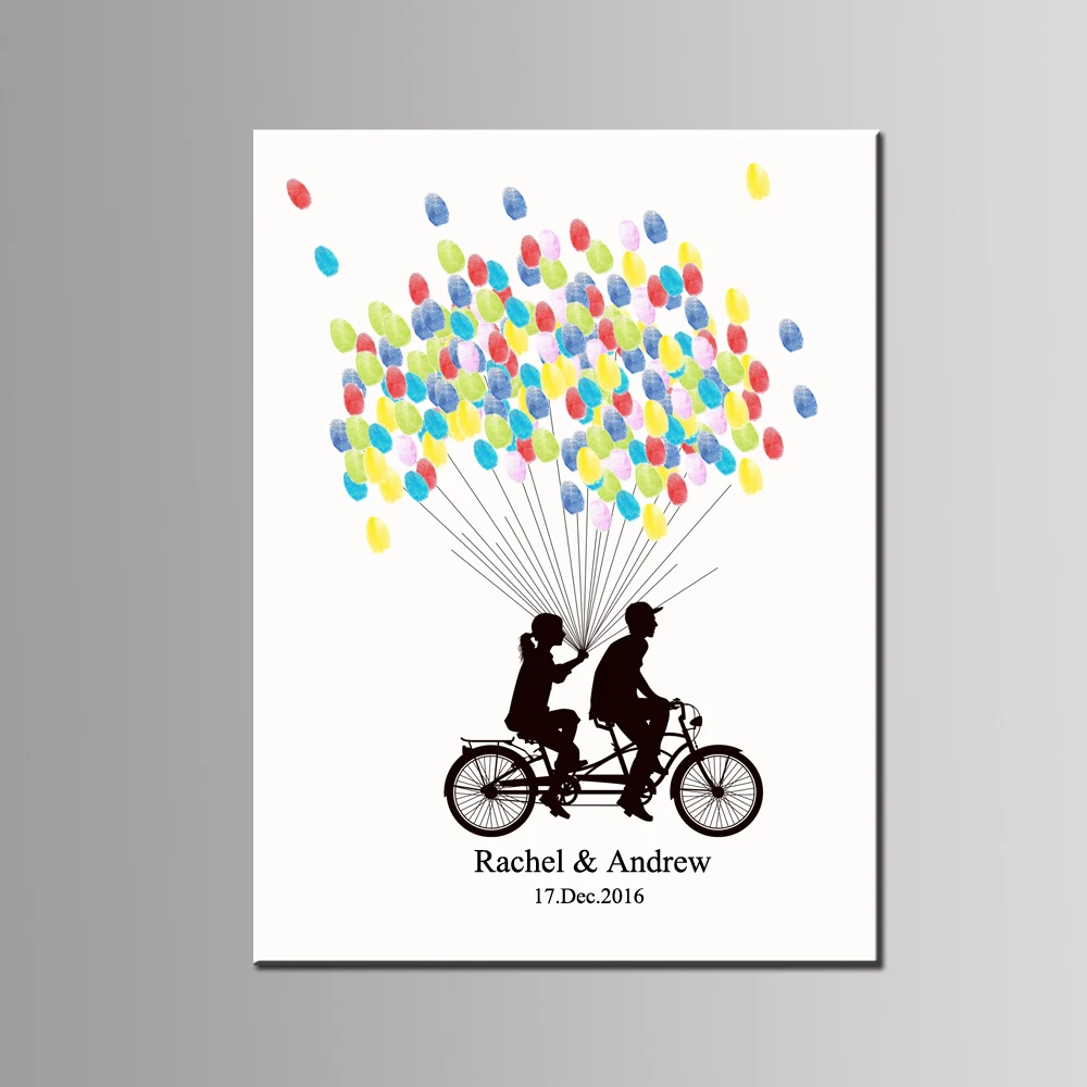 Free Personalized Custom Romantic Wedding Bike Bride and Bridegroom Fingerprint DIY Signature Guestbook Wedding Decor HK052
Free Personalized Custom Romantic Wedding Bike Bride and Bridegroom Fingerprint DIY Signature Guestbook Wedding Decor HK052
