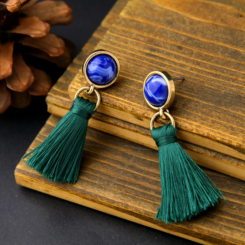 Black Green Women Ethnic Tassel Earrings Fashion Trending Gift Jewelry Handmade Costume Drop Earrings
Black Green Women Ethnic Tassel Earrings Fashion Trending Gift Jewelry Handmade Costume Drop Earrings