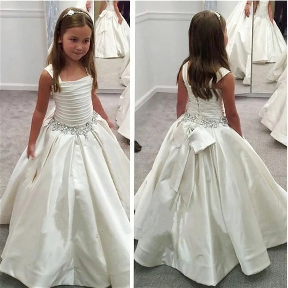 Kid Lovely Flower Girl Dresses White ivory Beading Ruffle Soft Ball Gown For Wedding Communion Dresses Vestido
Kid Lovely Flower Girl Dresses White ivory Beading Ruffle Soft Ball Gown For Wedding Communion Dresses Vestido