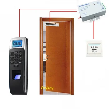 

Biometric finger Reader Fingerprint Access Control And Time Attendance Terminal +lock+power+switch