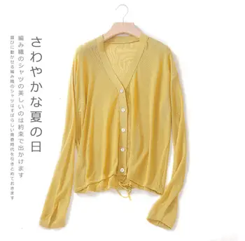 2019 summer women's litght knitted cardigan candy color sun protected female's sweater dawstring cardigan
2019 summer women's litght knitted cardigan candy color sun protected female's sweater dawstring cardigan