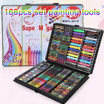 168pcs Sets Art Watercolor Brush Gift Box Brush Painting Stationery Set Children's Colorful Pen Gift Set 
168pcs Sets Art Watercolor Brush Gift Box Brush Painting Stationery Set Children's Colorful Pen Gift Set