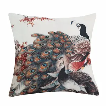 Chinese Retro Style Peacock Decorative Cushion Covers Linen Colorful Peacock Throw Pillow Case For Sofa Car Seat Textile Product
Chinese Retro Style Peacock Decorative Cushion Covers Linen Colorful Peacock Throw Pillow Case For Sofa Car Seat Textile Product