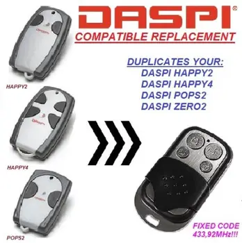 DASPI Happy 2, DASPI Happy 4 Replacement, Universal remote control dupliactor, transmitter 433.92 MHZ Key Fob
DASPI Happy 2, DASPI Happy 4 Replacement, Universal remote control dupliactor, transmitter 433.92 MHZ Key Fob