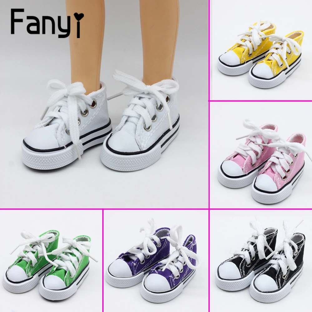 Fashion 7.5CM Canvas Shoes for Dolls fits 43 cm Baby Toy BJD dolls and 18" Girl Doll for SD Accessories
Fashion 7.5CM Canvas Shoes for Dolls fits 43 cm Baby Toy BJD dolls and 18" Girl Doll for SD Accessories