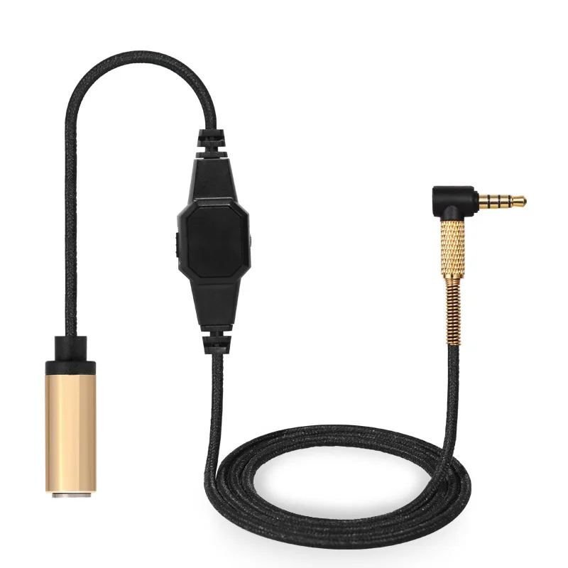 3.5mm 4-Pole Jack Plug Audio Extension Cable Line Extender Cord With Volume Controller Male To Female For Earphone
3.5mm 4-Pole Jack Plug Audio Extension Cable Line Extender Cord With Volume Controller Male To Female For Earphone