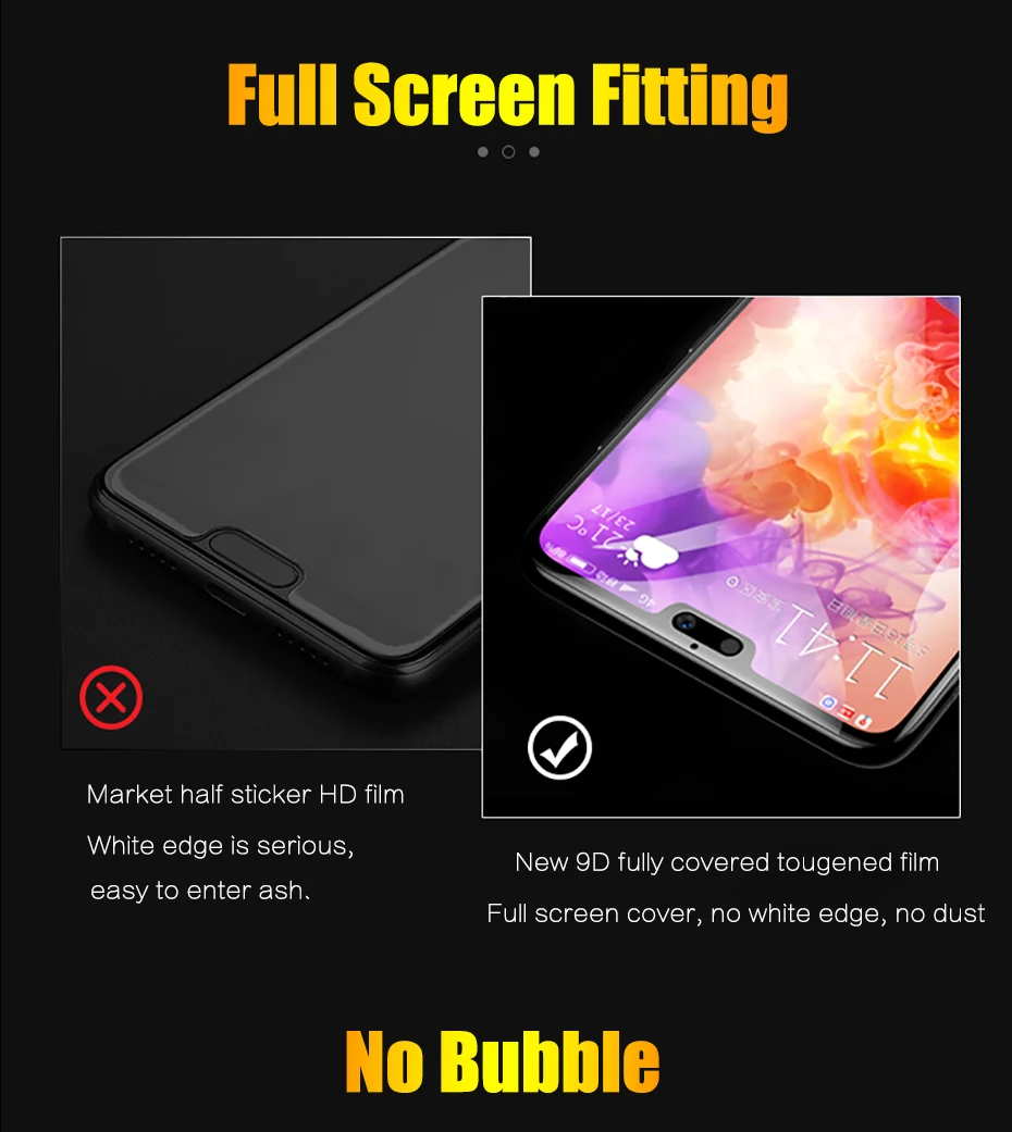 MOUSEMI 9D Tempered Glass For Huawei P Smart 2019 Mate 10 Lite P20 Pro 9H Ultra Thin Protective Glass For Huawei P20 Lite Glass (3)