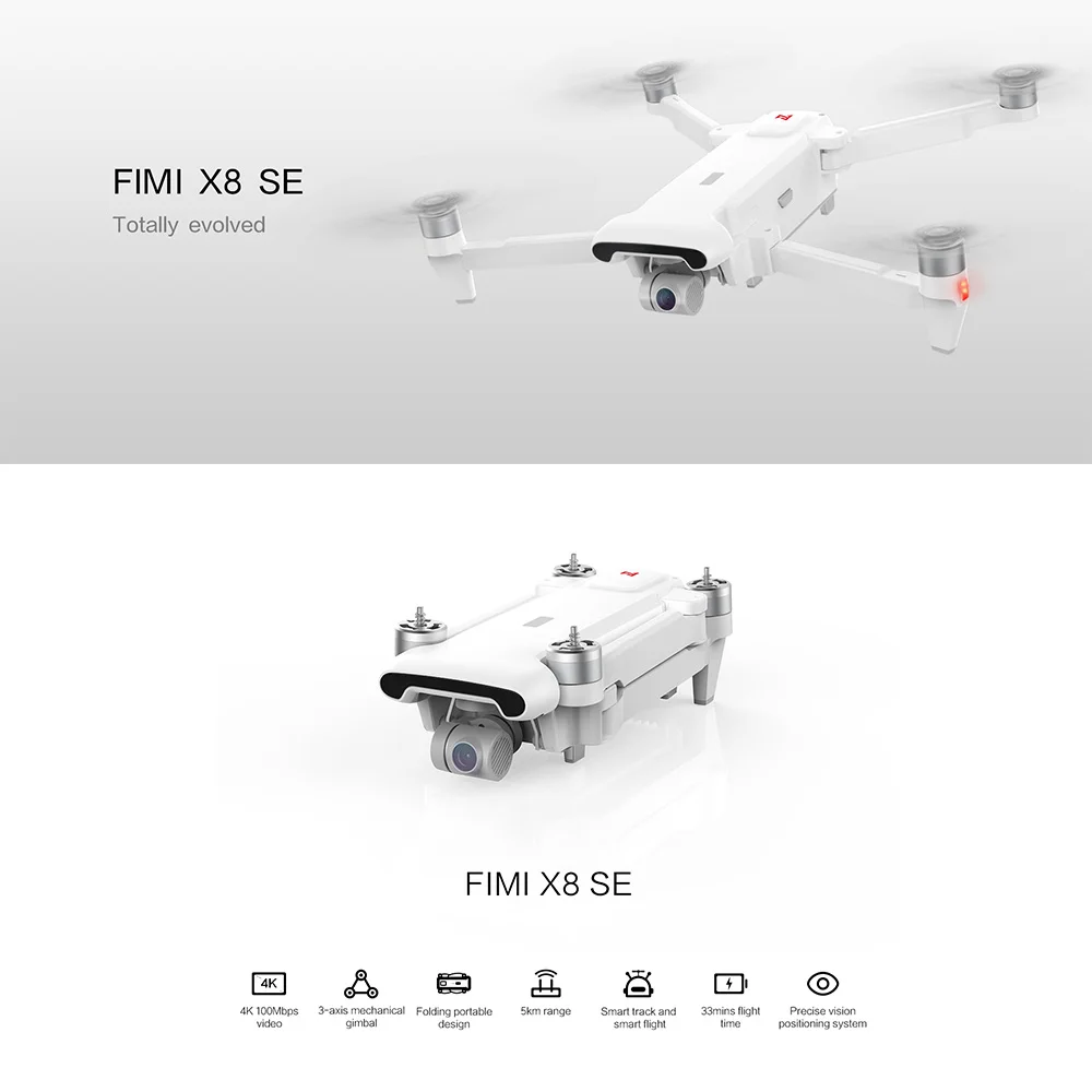 Бесплатная доставка полный набор для FIMI X8 SE 5 км с видом от первого лица 3 осевому
