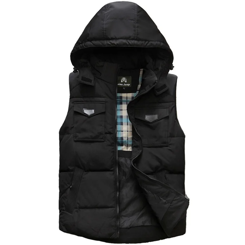 Mens Vest Jacket Duck down Sleeveless Man Waistcoat Hooded Winter Fashion Casual Coats Male Vest 3XL BURGUNDY BLACK ARMYGREEN
Mens Vest Jacket Duck down Sleeveless Man Waistcoat Hooded Winter Fashion Casual Coats Male Vest 3XL BURGUNDY BLACK ARMYGREEN