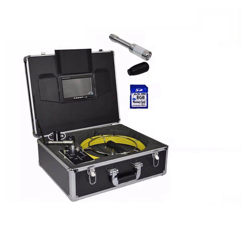 Pipe Drain Sewer Inspection Camera 20Meter Cable 23mm 512Hz Transmitter 7'TFT Monitor Recording Endoscope Pipe Locator Borescope
Pipe Drain Sewer Inspection Camera 20Meter Cable 23mm 512Hz Transmitter 7'TFT Monitor Recording Endoscope Pipe Locator Borescope