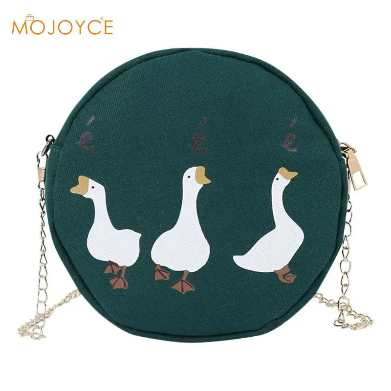 Goose Print Round Shoulder Handbags Women Canvas Small Chain Crossbody Bags Small Round Satchel Handbags for Children Gift
Goose Print Round Shoulder Handbags Women Canvas Small Chain Crossbody Bags Small Round Satchel Handbags for Children Gift