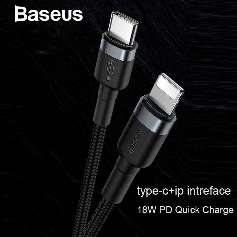 Baseus Data Cable Type-C For iPhone Cable Flash Charging Cable 18W PD Quick Charge Data Cable For iPhone 11 Pro XR XS 8 8 Plus
Baseus Data Cable Type-C For iPhone Cable Flash Charging Cable 18W PD Quick Charge Data Cable For iPhone 11 Pro XR XS 8 8 Plus