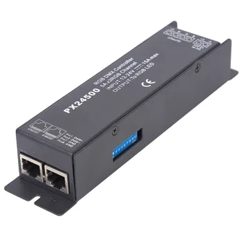 High Power DMX Decoder Driver PX24500 RGB LED Controller RJ45 Interface for DMX512/1990 for LED Strip Light DC12V-24V
High Power DMX Decoder Driver PX24500 RGB LED Controller RJ45 Interface for DMX512/1990 for LED Strip Light DC12V-24V