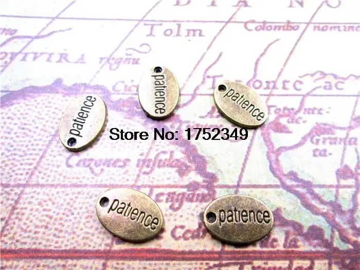 15pcs--Antique Bronze Lovely Doublesize Thick Heavy Letter "Patience" Charms Pendant 10x14mm
15pcs--Antique Bronze Lovely Doublesize Thick Heavy Letter "Patience" Charms Pendant 10x14mm