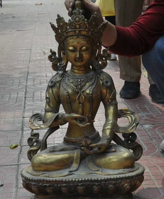 song voge gem S2972 23" Tibet Bronze Gilt Buddhist Temple Vajra Vajradhara Buddha Goddess Statue
song voge gem S2972 23" Tibet Bronze Gilt Buddhist Temple Vajra Vajradhara Buddha Goddess Statue