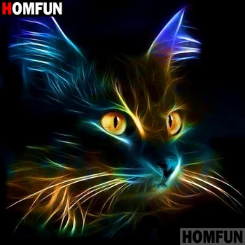 HOMFUN Full Square/Round Drill 5D DIY Diamond Painting "Animal cat" 3D Embroidery Cross Stitch 5D Decor Gift A09540
HOMFUN Full Square/Round Drill 5D DIY Diamond Painting "Animal cat" 3D Embroidery Cross Stitch 5D Decor Gift A09540