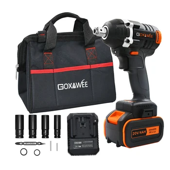 20V Brushless Cordless Impact Driver Electric Wrench 320N.m Torque For Household Car/SUV Wheel Socket Wrench Power Tools
20V Brushless Cordless Impact Driver Electric Wrench 320N.m Torque For Household Car/SUV Wheel Socket Wrench Power Tools