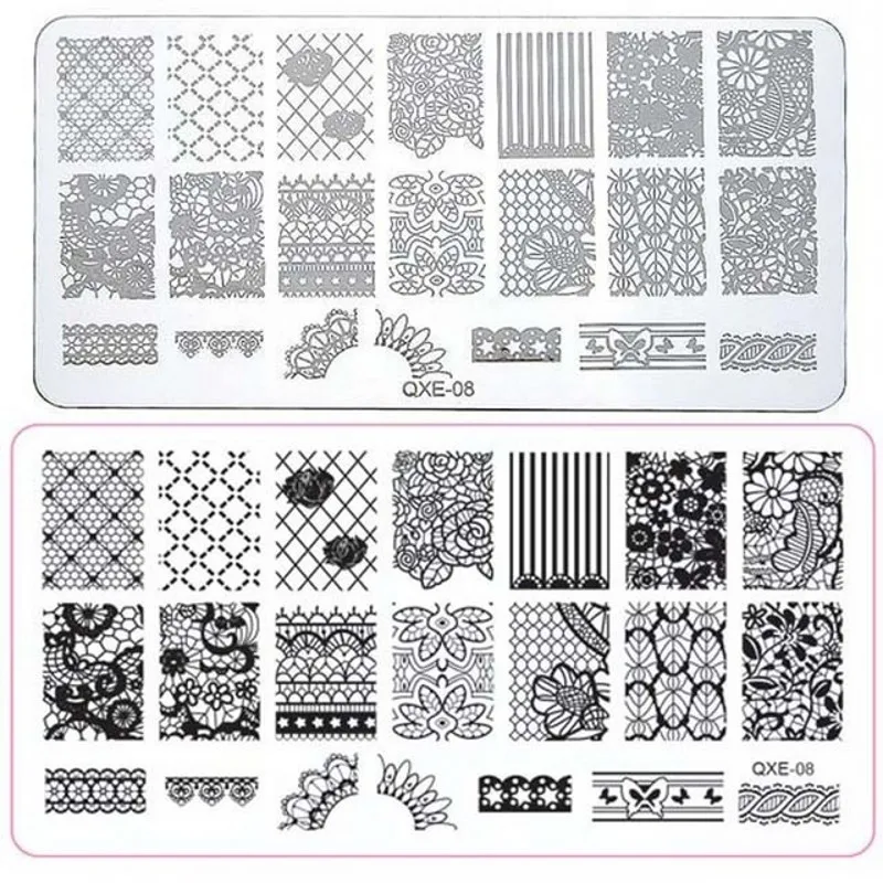 1Pc Nail Art Stamping Plates Lace Flower Animal Pattern Nail Art Stamp Stamping Template Image Plate Stencil Nails Tool QXE1-20#
1Pc Nail Art Stamping Plates Lace Flower Animal Pattern Nail Art Stamp Stamping Template Image Plate Stencil Nails Tool QXE1-20#