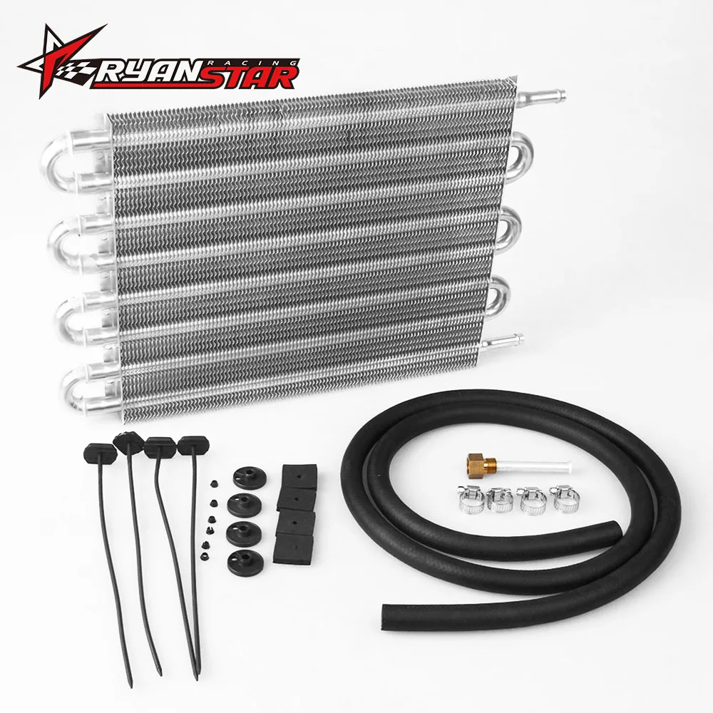 RYANSTAR -8 Row sliver Aluminum Remote Transmission Oil Cooler/Auto-Manual Radiator Converter Kit TOC002
RYANSTAR -8 Row sliver Aluminum Remote Transmission Oil Cooler/Auto-Manual Radiator Converter Kit TOC002