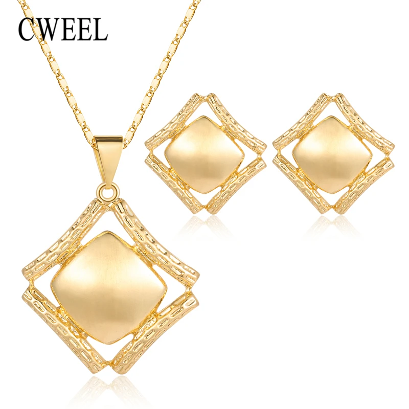 CWEEL African Beads Jewelry Sets for Women Crystal Costume Chain Fashion Dubai Nigerian Wedding Bridal Jewellery Brincos
CWEEL African Beads Jewelry Sets for Women Crystal Costume Chain Fashion Dubai Nigerian Wedding Bridal Jewellery Brincos