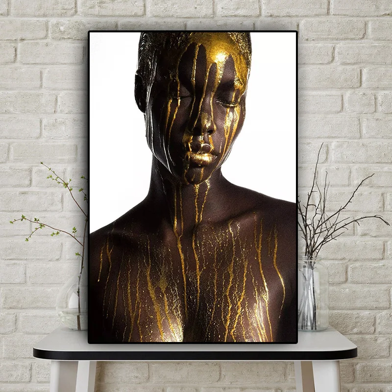 Canvas Nordic Pictures Home Decoration Gold Africa Model Paintings Wall Art HD Prints Creative Poster Modular For Living Room
Canvas Nordic Pictures Home Decoration Gold Africa Model Paintings Wall Art HD Prints Creative Poster Modular For Living Room