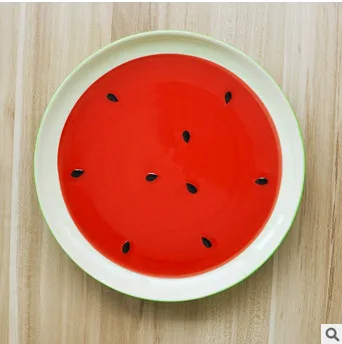 Рисовая чаша искусственная ложка детский арбуз фрукты Бытовая Посуда для