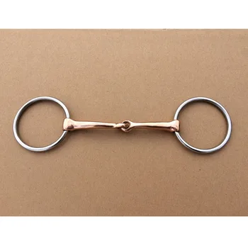 Stainless Steel Ring Ring Snaffle Bit Copper Mouthpice Horse Equestrain Products 5"
Stainless Steel Ring Ring Snaffle Bit Copper Mouthpice Horse Equestrain Products 5"