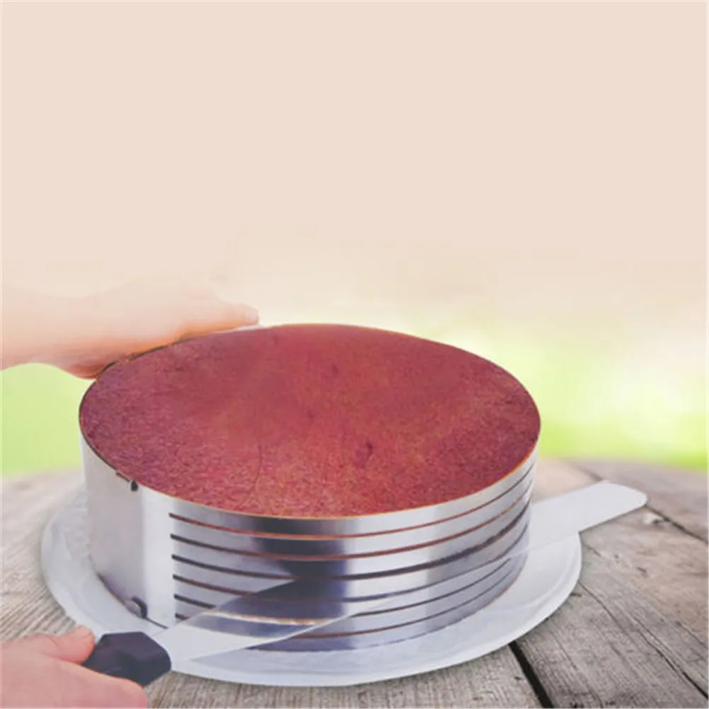 1PC Adjustable Shape Bread Cake Layer Slicer Mold Ring Tools Mousse Circle 
1PC Adjustable Shape Bread Cake Layer Slicer Mold Ring Tools Mousse Circle
