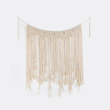 Macrame Wall Art Handmade Cotton Wall Hanging Tapestry with lace fabric for home decor or wedding scene or garden decor Bohemia
Macrame Wall Art Handmade Cotton Wall Hanging Tapestry with lace fabric for home decor or wedding scene or garden decor Bohemia