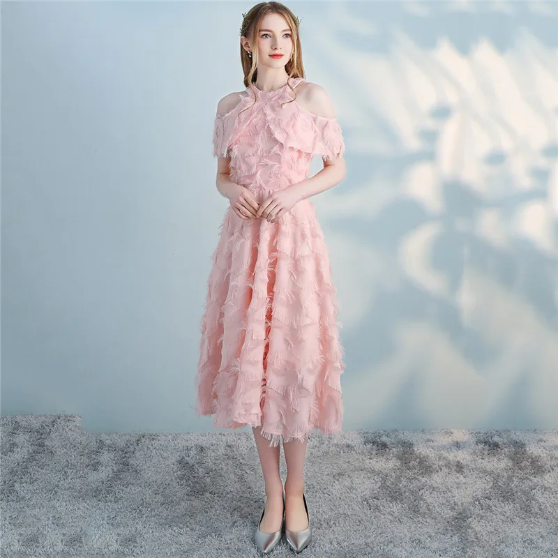 Party Dress Women 2019 New Spring Summer XS-3XL Plus Size Pink Halter Chic Slim Birthday Banquet Dresses Vestiido Feminina LR162
Party Dress Women 2019 New Spring Summer XS-3XL Plus Size Pink Halter Chic Slim Birthday Banquet Dresses Vestiido Feminina LR162