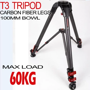 IFOOTAGE Wild Bull T3 Carbon Fiber Professional DSLR RIG Video Camera Tripod Stand Load 60kg for 100mm bowl fluid Drag Head
IFOOTAGE Wild Bull T3 Carbon Fiber Professional DSLR RIG Video Camera Tripod Stand Load 60kg for 100mm bowl fluid Drag Head