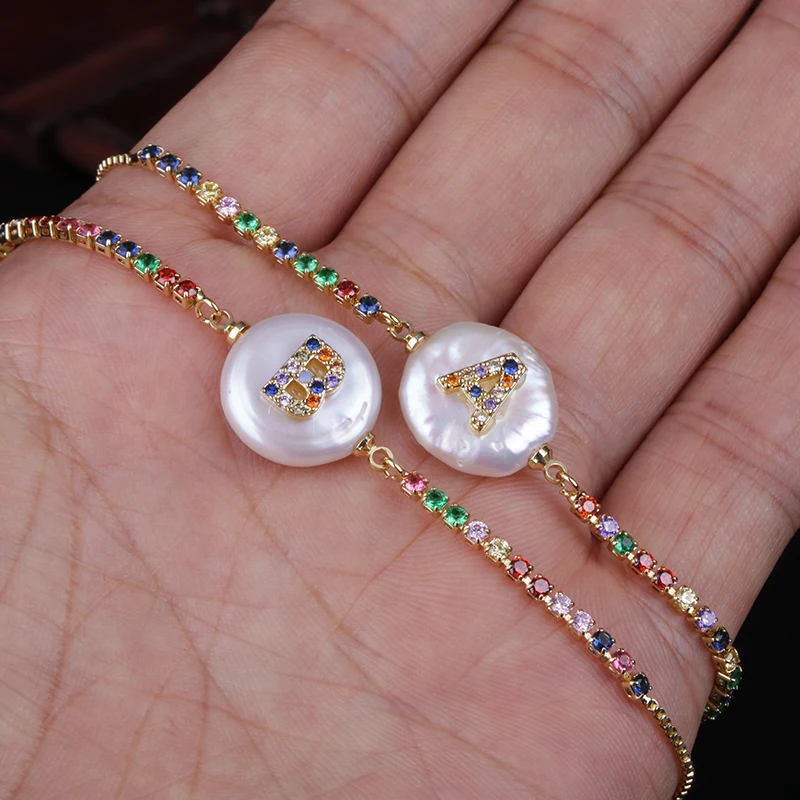 mix color rainbow cz initial 26 alphabet letter name charm coin pearl bead dainty wedding birthday gold link bracelets for women
mix color rainbow cz initial 26 alphabet letter name charm coin pearl bead dainty wedding birthday gold link bracelets for women