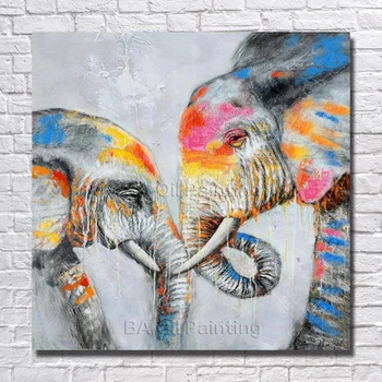 Free Shipping 100% Hand painted Abstract Elephant Oil Painting Decorative Picture Living Room Decor no Framed Couple Pictures
Free Shipping 100% Hand painted Abstract Elephant Oil Painting Decorative Picture Living Room Decor no Framed Couple Pictures