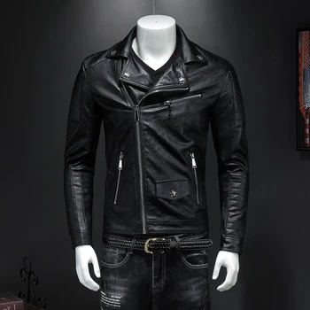 Free shipping,2019 Hot Sale Fashion Men's Leather Jacket Men's Casual quality brand motorcycle leather jackets men skull
Free shipping,2019 Hot Sale Fashion Men's Leather Jacket Men's Casual quality brand motorcycle leather jackets men skull