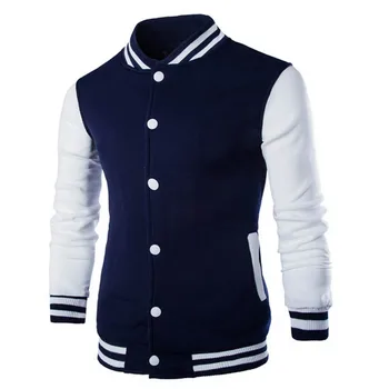Top quality 2020 spring autumn Men's shirt stand collar single Breasted Rib sleeve Slim Casual patchwork baseball jacket 
Top quality 2020 spring autumn Men's shirt stand collar single Breasted Rib sleeve Slim Casual patchwork baseball jacket