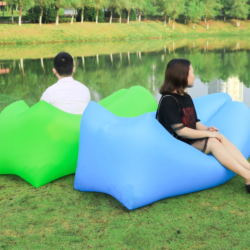 Ripstop Sleeping bag Portable Inflatable sofa Lazy bag laybag Air sofa beach bed for indoor or outdoor Inflatable lounger Chair 
Ripstop Sleeping bag Portable Inflatable sofa Lazy bag laybag Air sofa beach bed for indoor or outdoor Inflatable lounger Chair